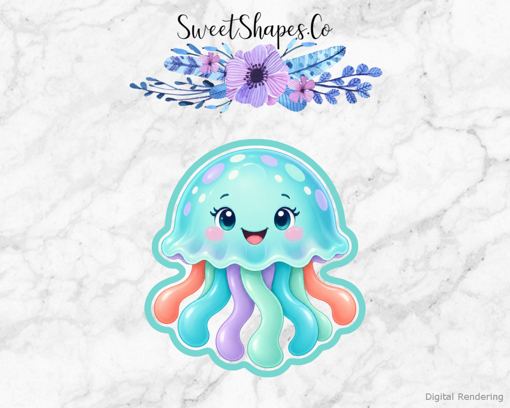 Ocean Party Smiling Jellyfish Cookie Cutter