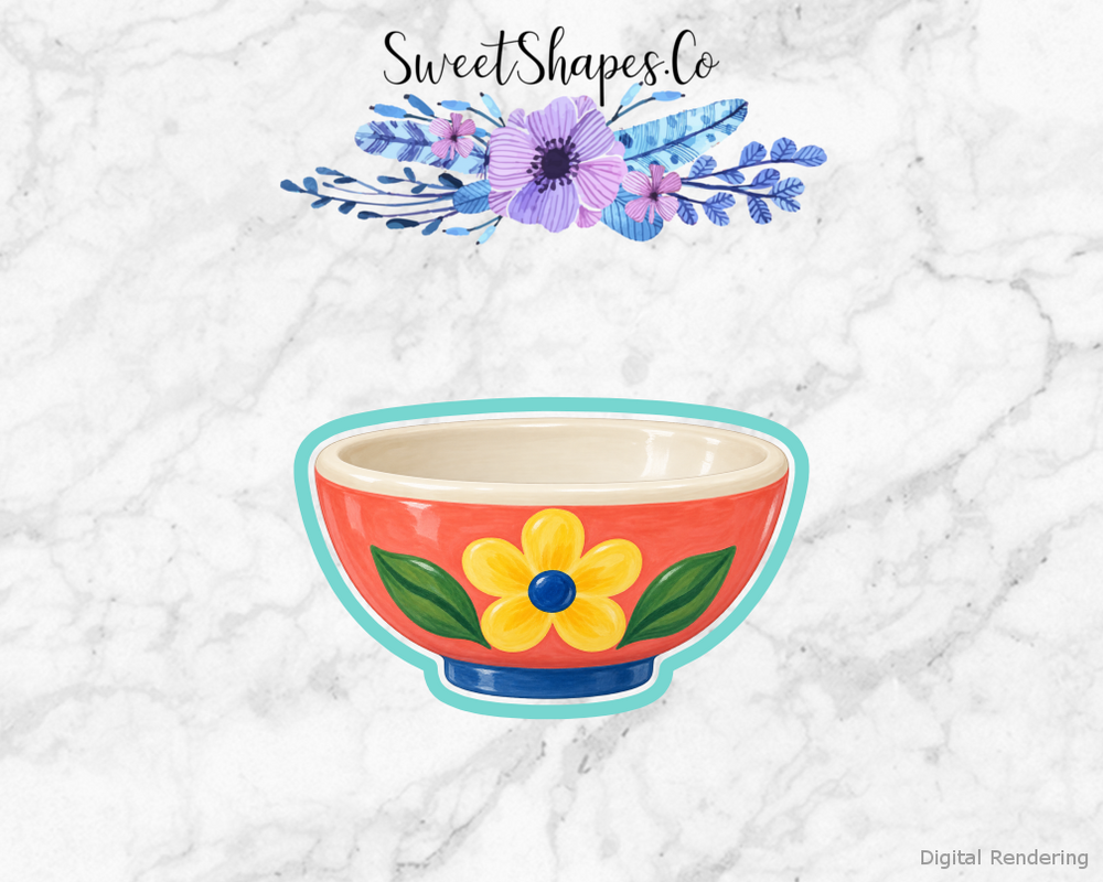 Painted Pottery Bowl Cookie Cutter