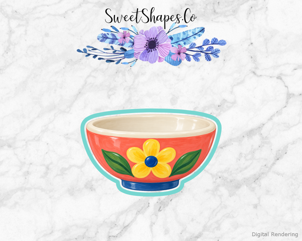 Painted Pottery Bowl Cookie Cutter