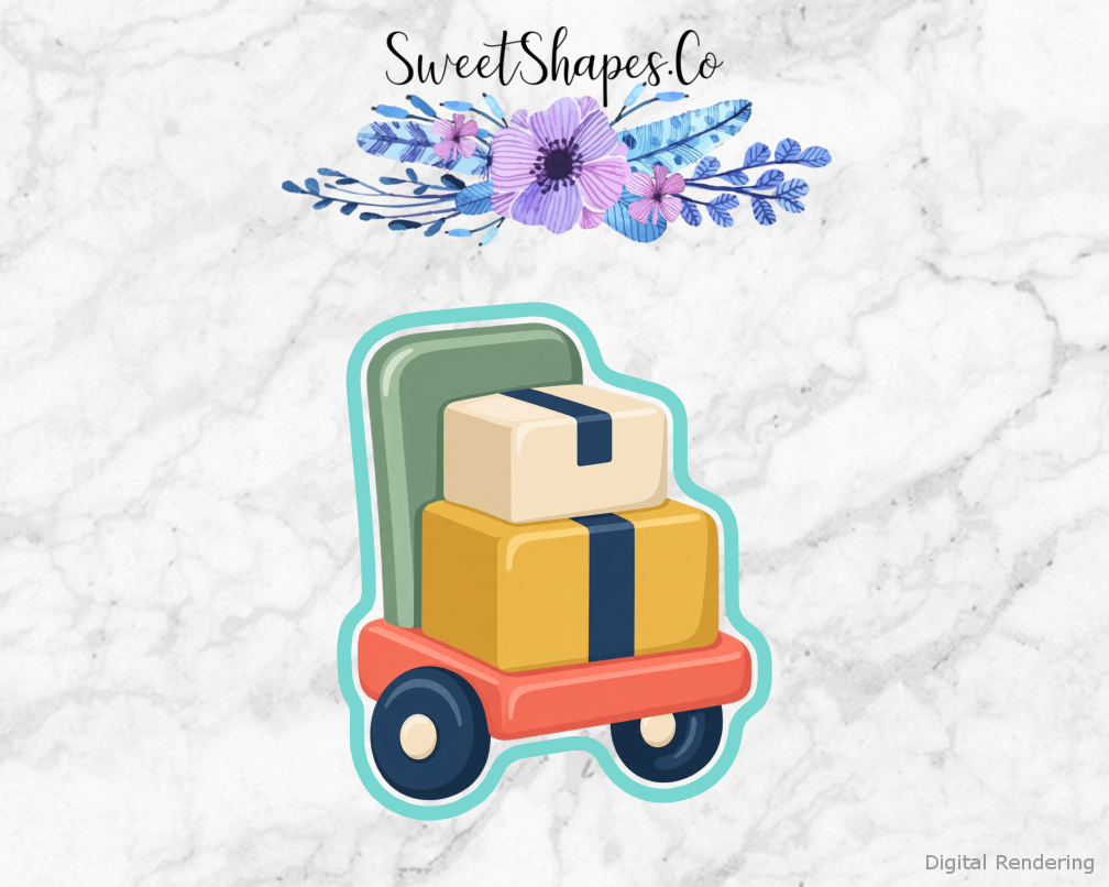 Parcel Pal Postal Cart Cookie Cutter
