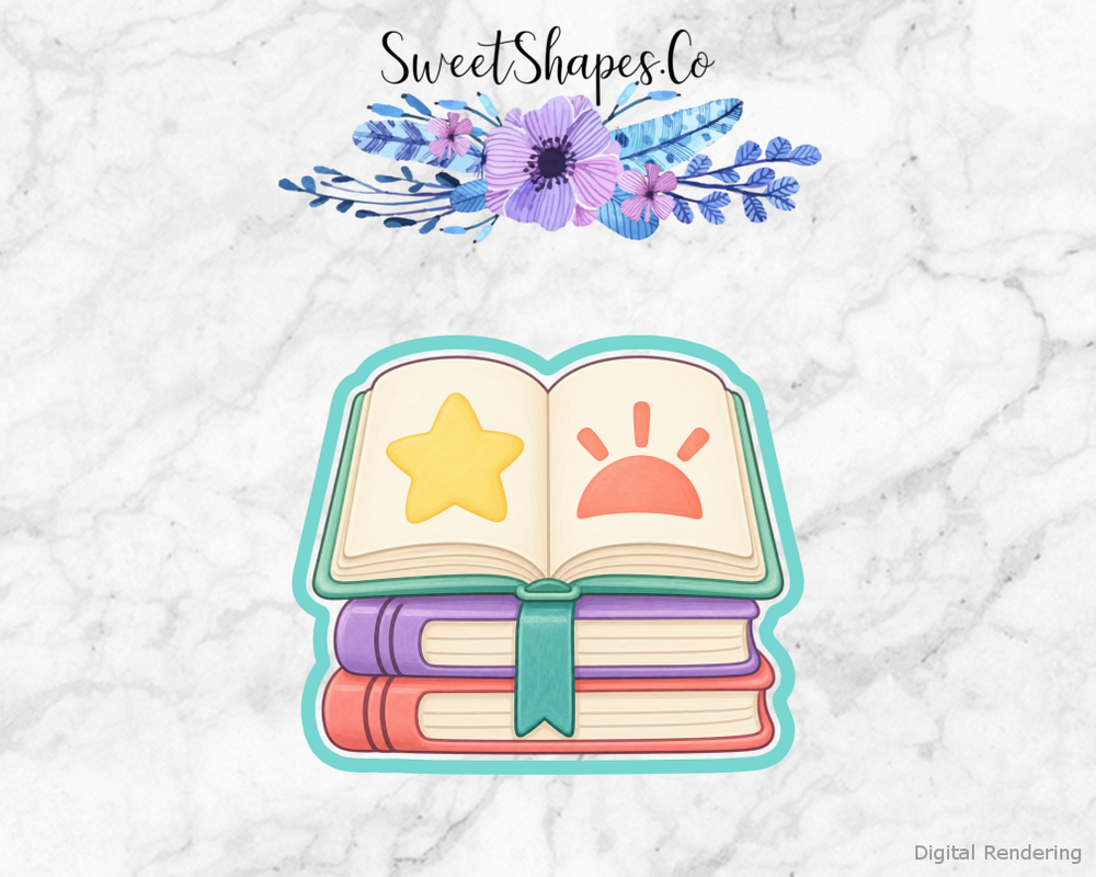 Pastel Star Storybook Stack Cookie Cutter