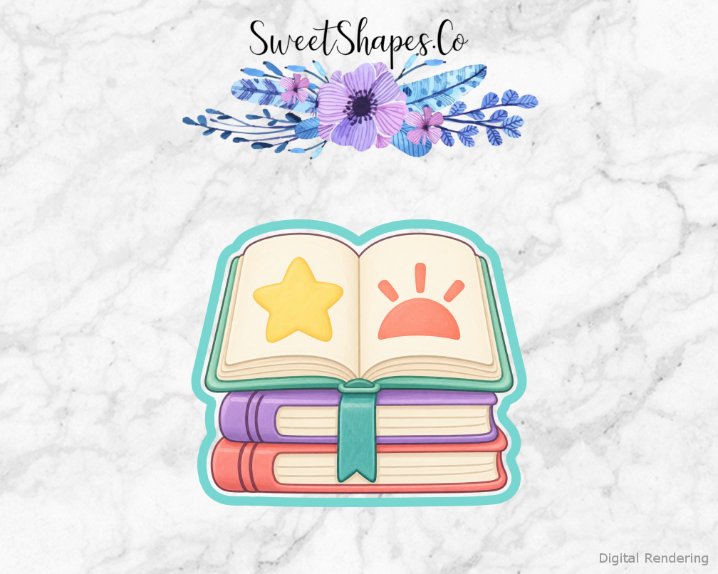 Pastel Star Storybook Stack Cookie Cutter