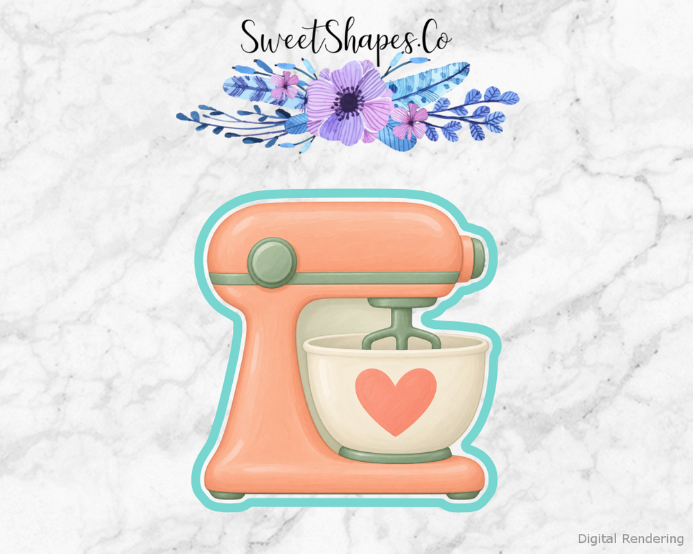 Peach Heart Stand Mixer Cookie Cutter