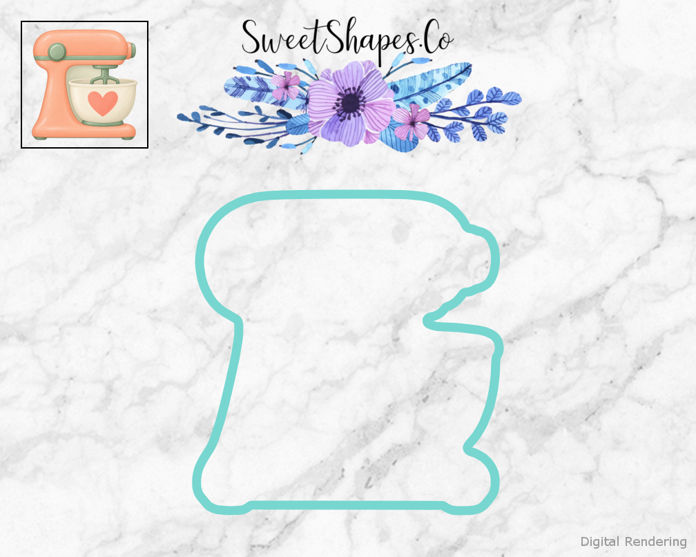 Peach Heart Stand Mixer Cookie Cutter