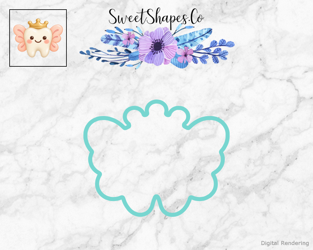 Peach Wing Tooth Fairy Cookie Cutter