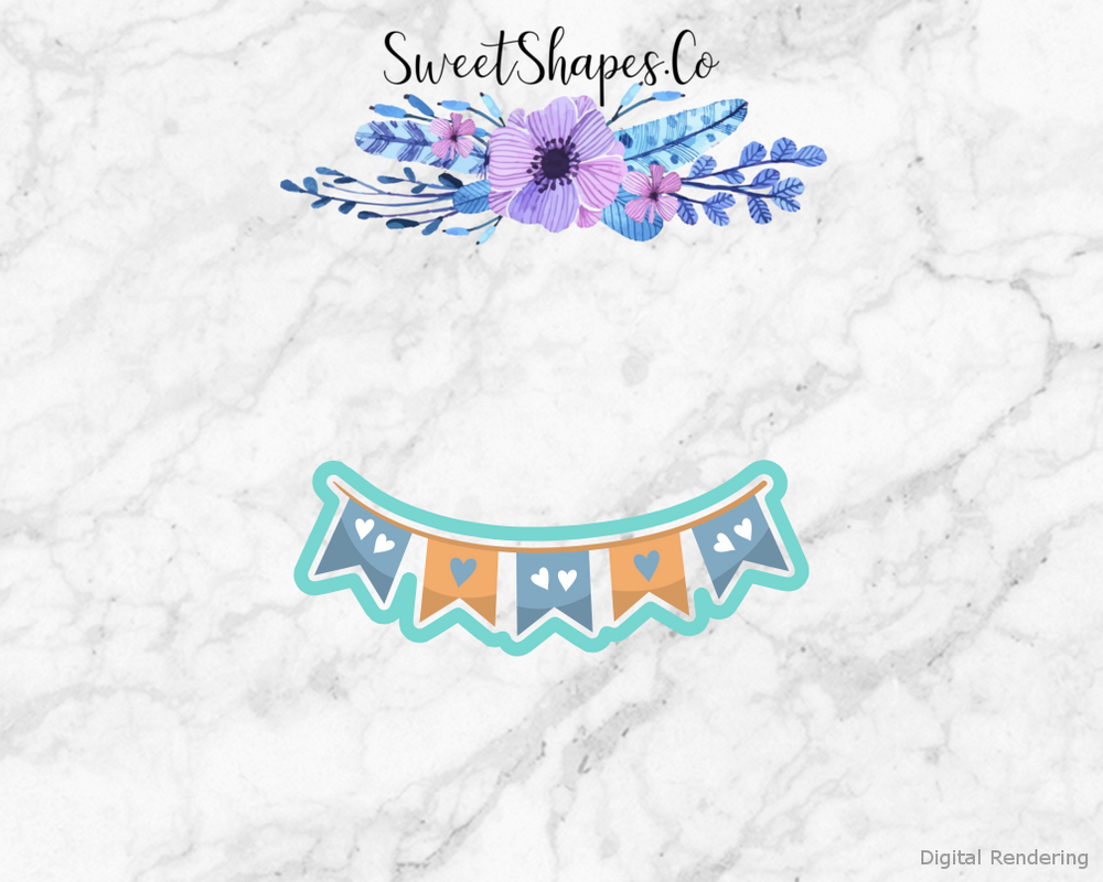 Pennant Banner Cookie Cutter