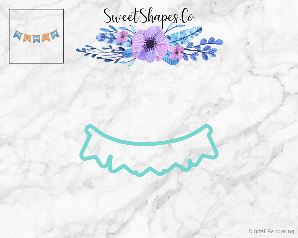 Pennant Banner Cookie Cutter