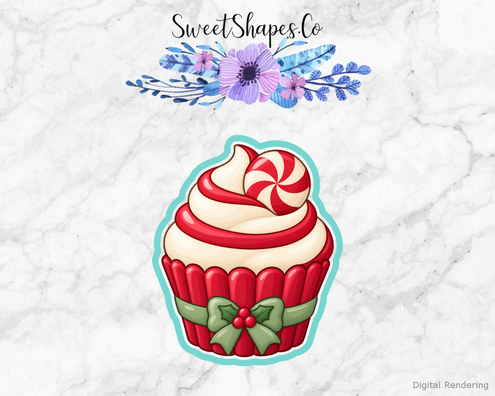Peppermint Cupcake Cookie Cutter