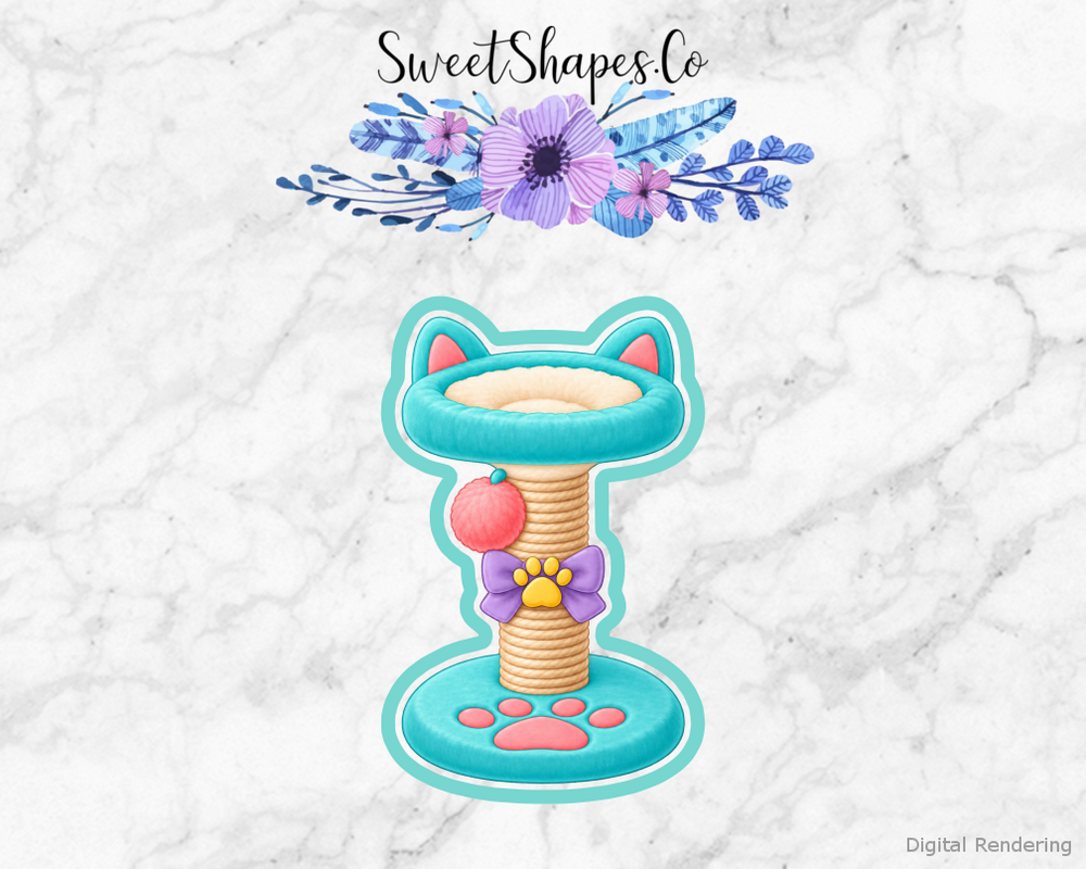 Pet Party Cat Scratching Post Cookie Cutter