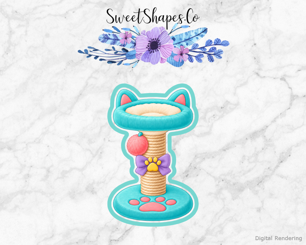 Pet Party Cat Scratching Post Cookie Cutter