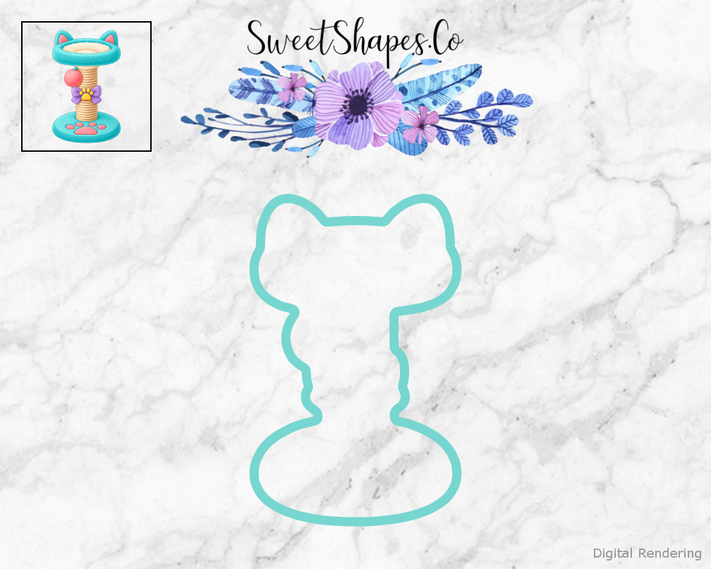 Pet Party Cat Scratching Post Cookie Cutter