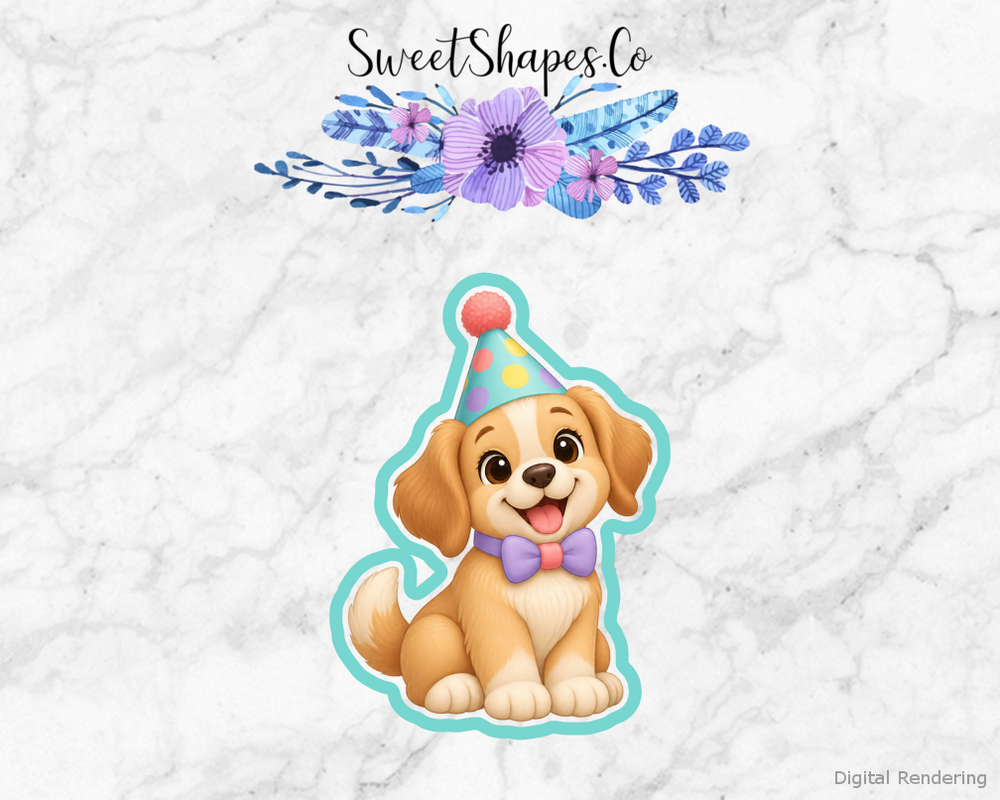 Pet Party Party-Hat Puppy Cookie Cutter