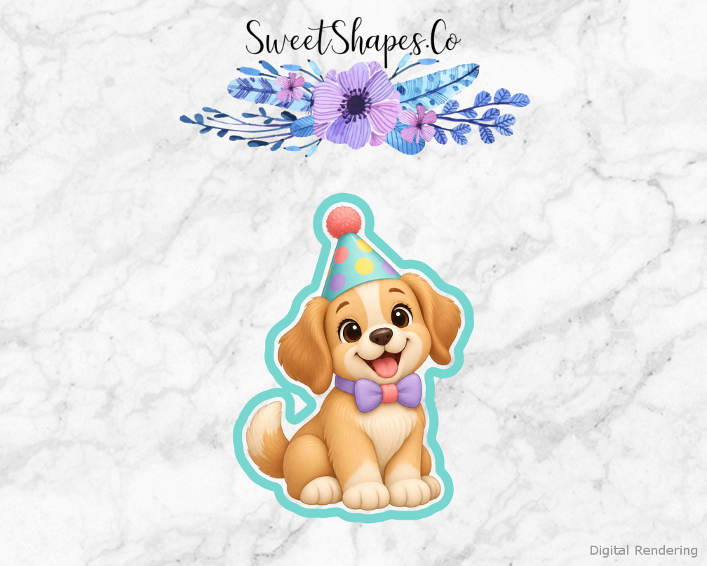 Pet Party Party-Hat Puppy Cookie Cutter