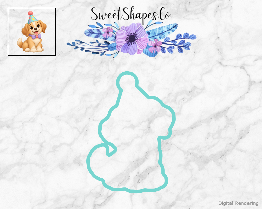 Pet Party Party-Hat Puppy Cookie Cutter