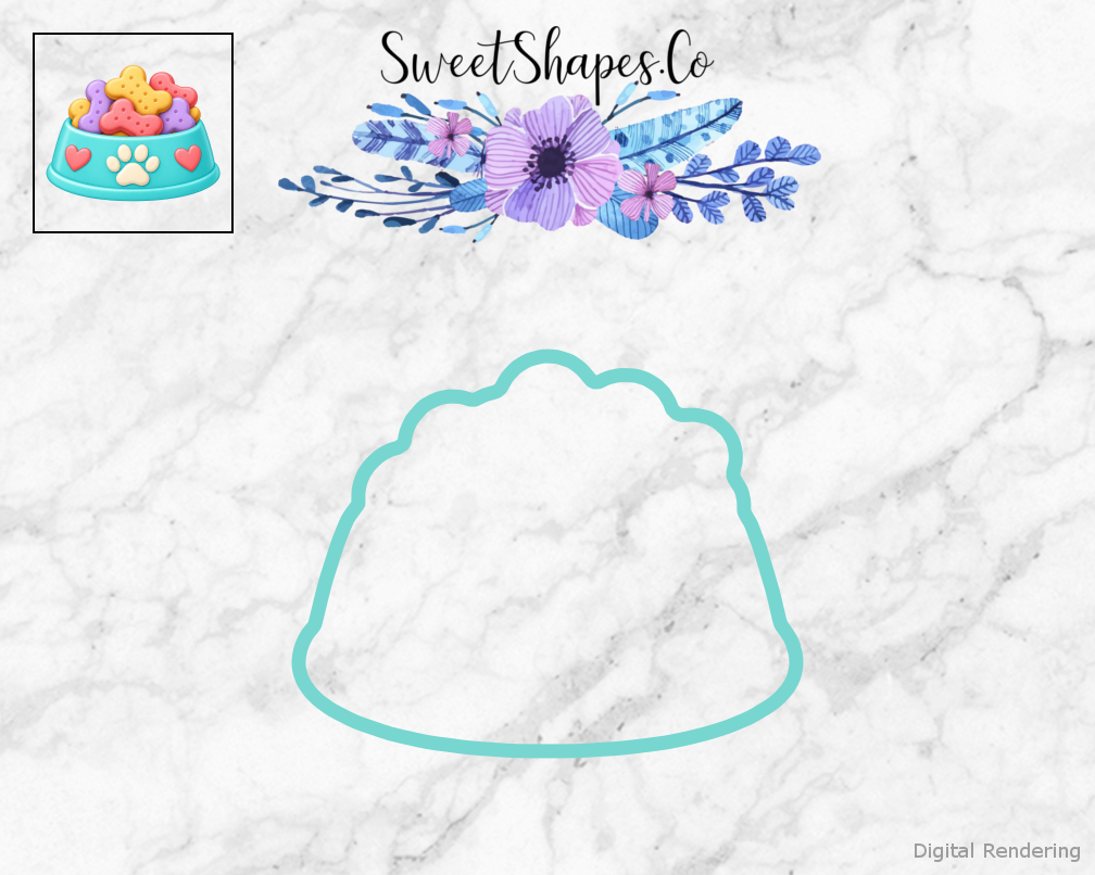 Pet Party Treat-Filled Pet Bowl Cookie Cutter