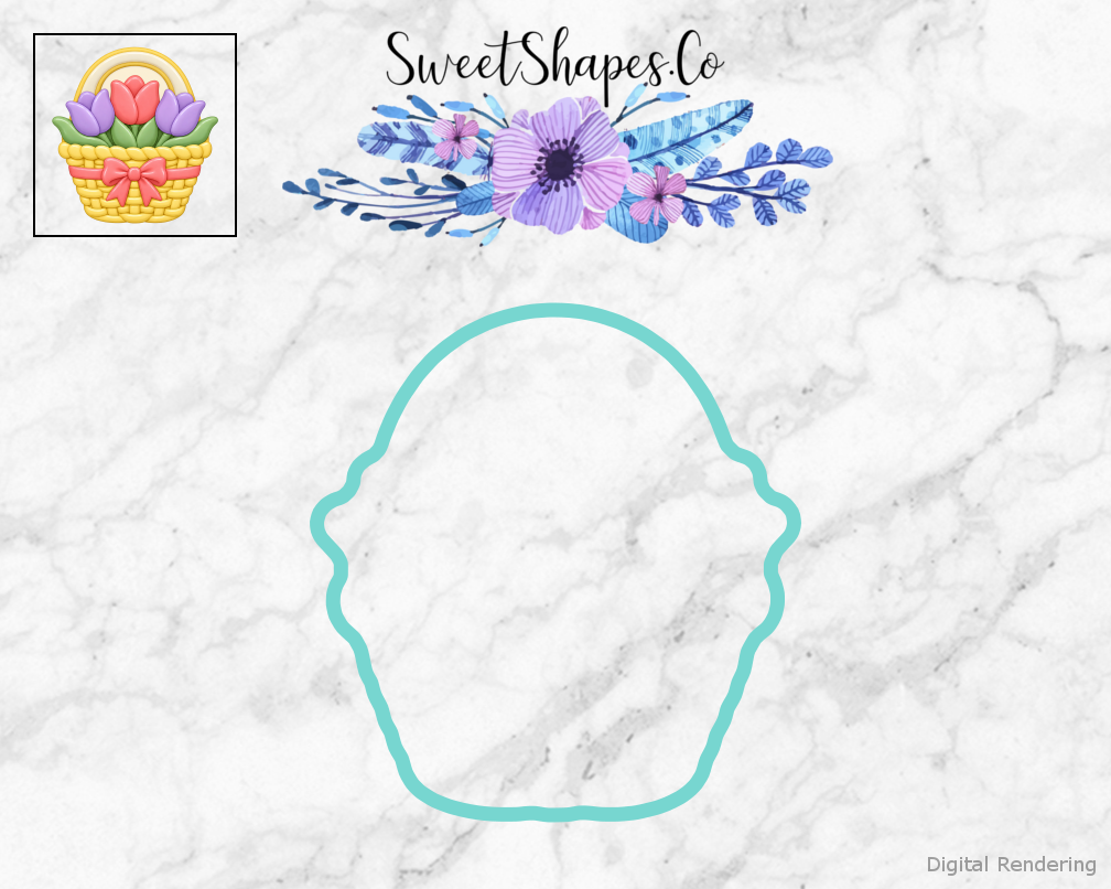 Petal Party Tulip Basket Cookie Cutter