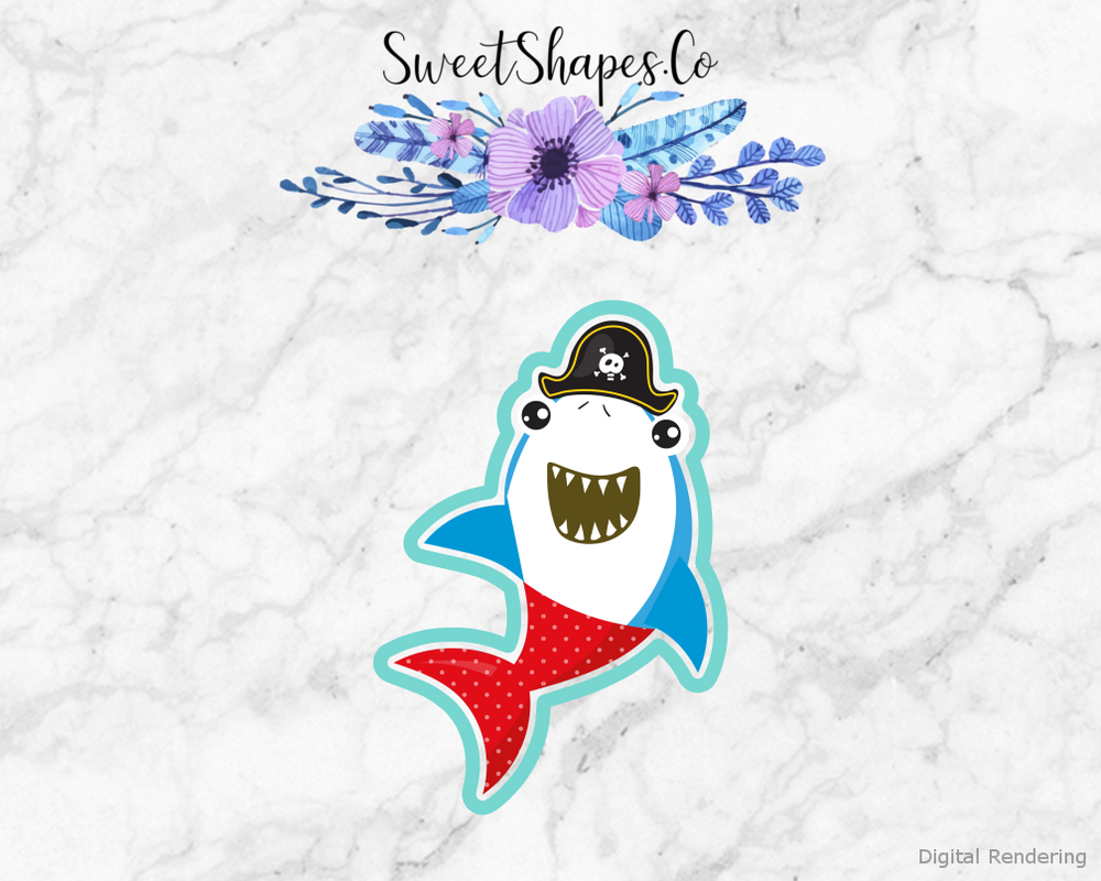 Pirate Shark 1 Cookie Cutter