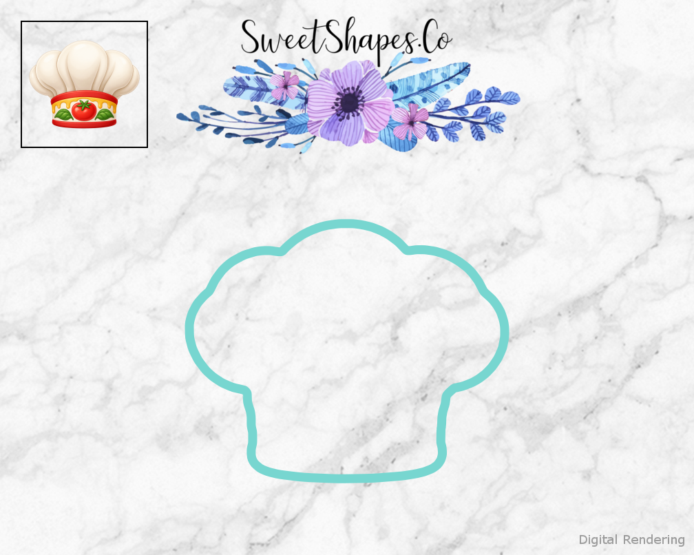 Pizza Party Pizza Chef Hat Cookie Cutter
