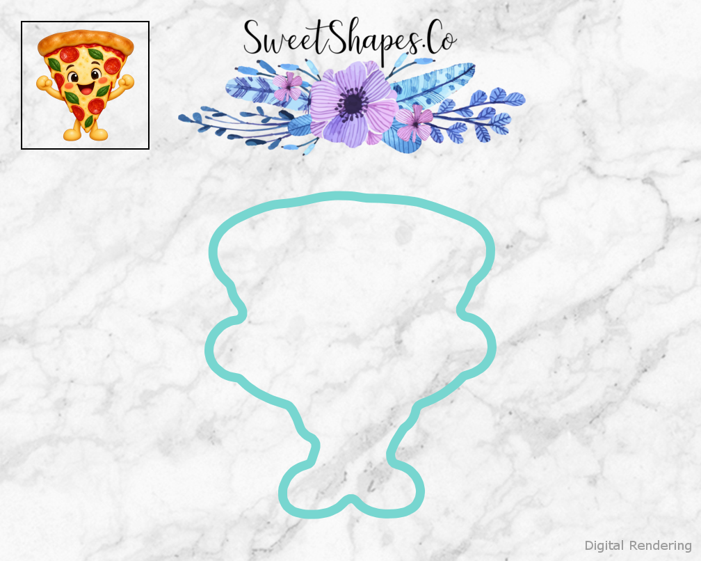 Pizza Party Smiling Pizza Slice Cookie Cutter