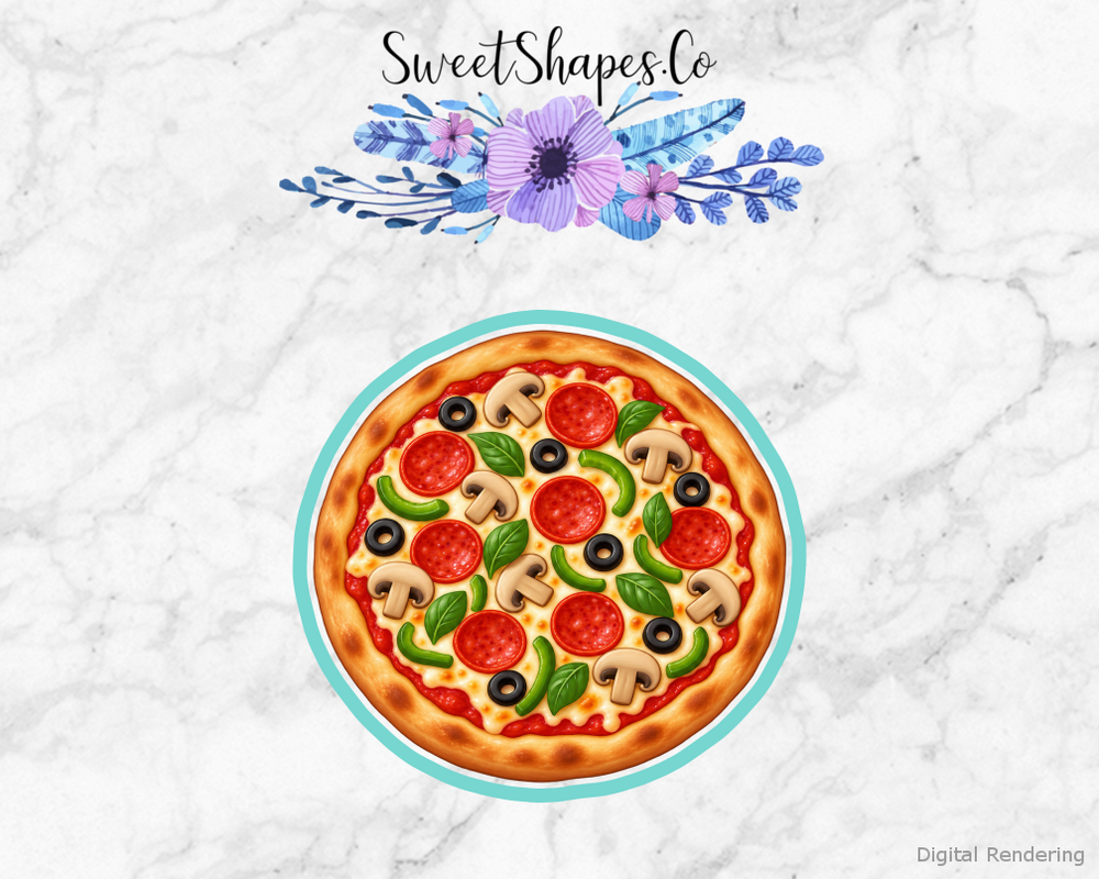Pizza Party Whole Pizza with Bold Toppings Cookie Cutter