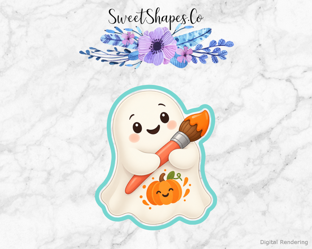 Pumpkin Painting Ghost Cookie Cutter