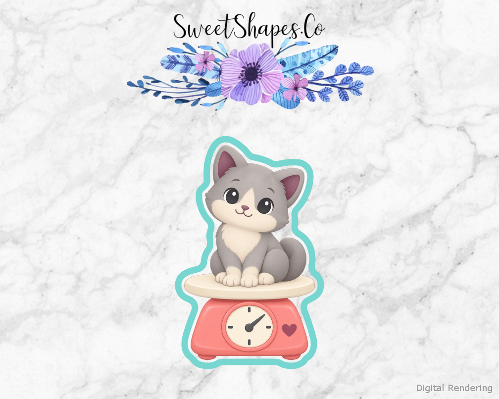 Purrfect Checkup Scale Cookie Cutter