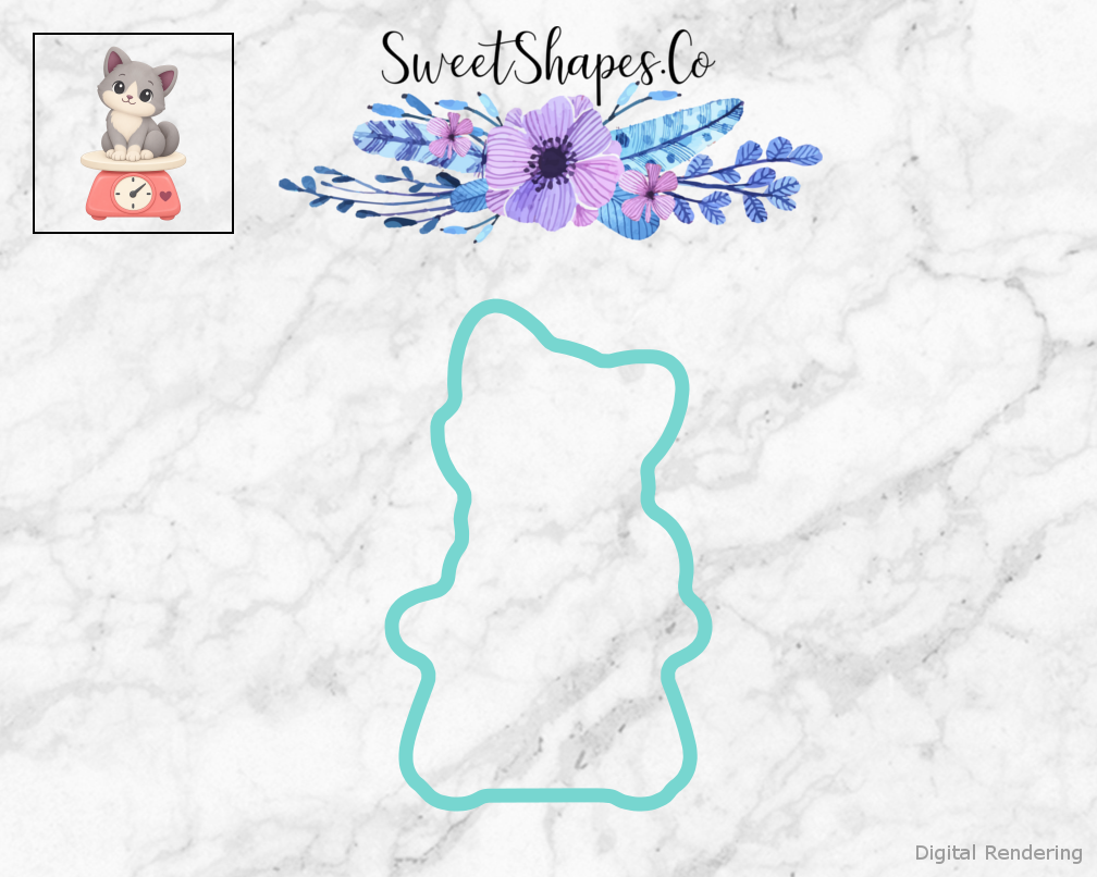 Purrfect Checkup Scale Cookie Cutter