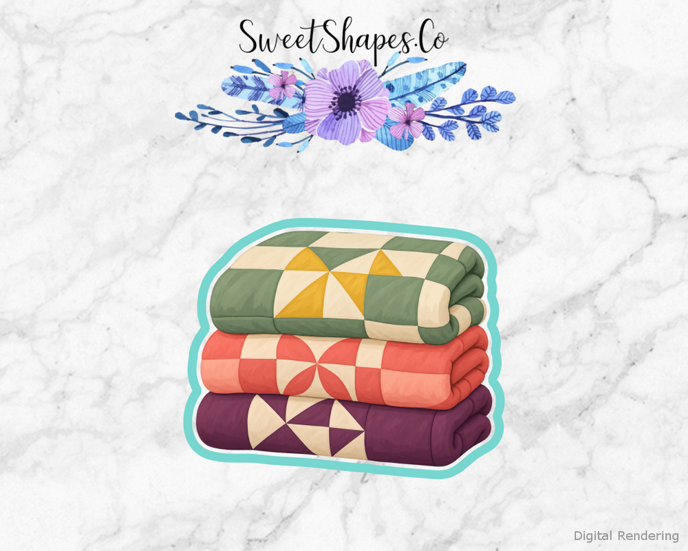 Quilt Circle Folded Quilt Stack Cookie Cutter