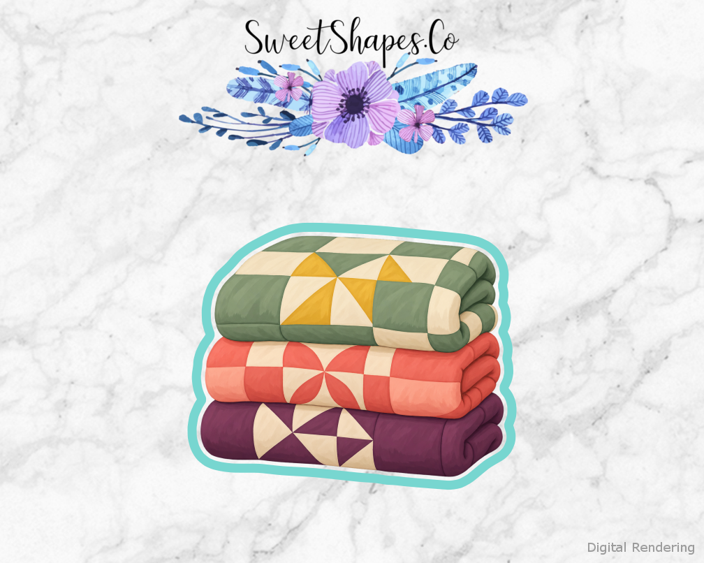 Quilt Circle Folded Quilt Stack Cookie Cutter