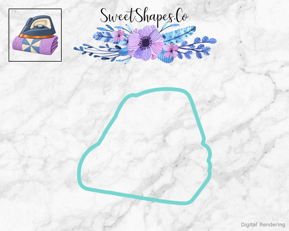Quilt Circle Iron Folded Cloth Cookie Cutter
