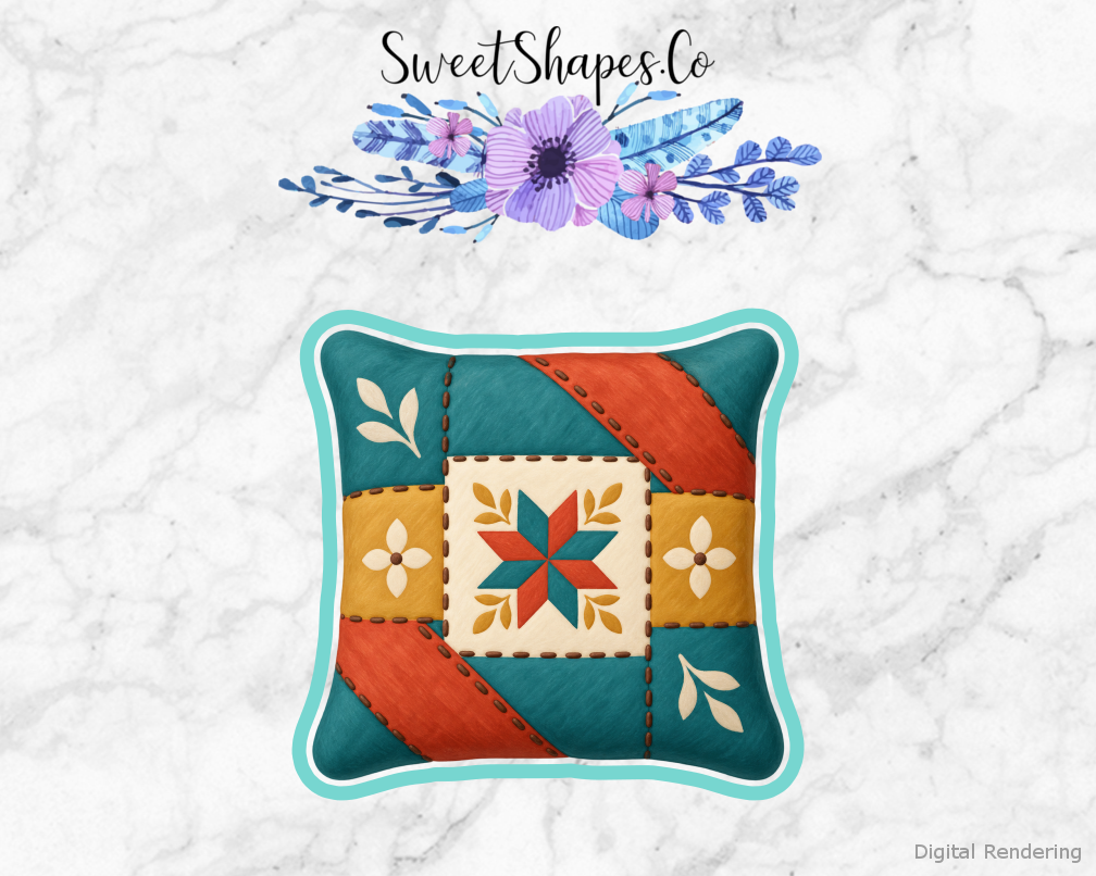 Quilt Circle Patchwork Cushion Cookie Cutter