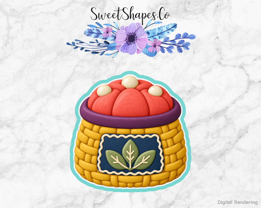 Quilt Circle Pin Cushion Basket Cookie Cutter