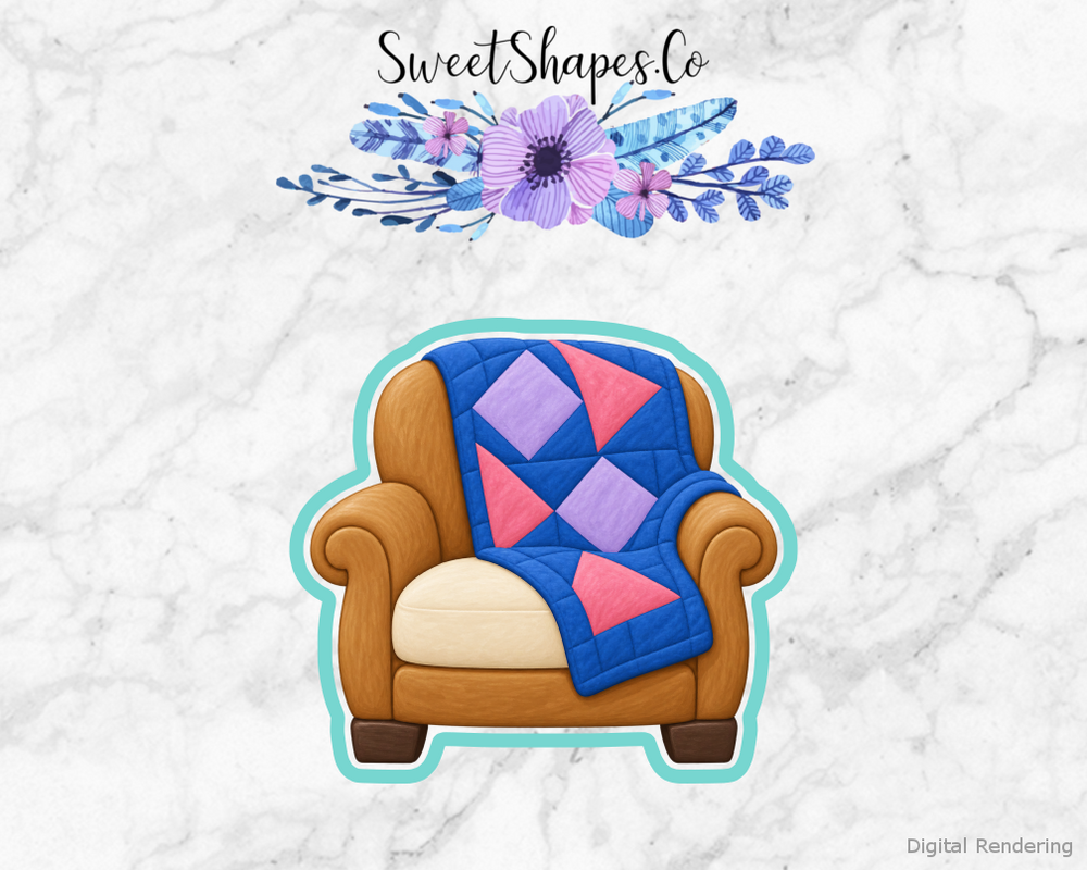 Quilt Circle Quilt Draped Chair Cookie Cutter