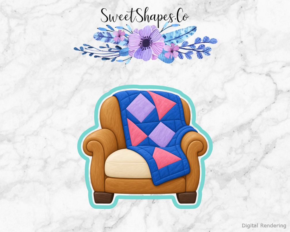 Quilt Circle Quilt Draped Chair Cookie Cutter