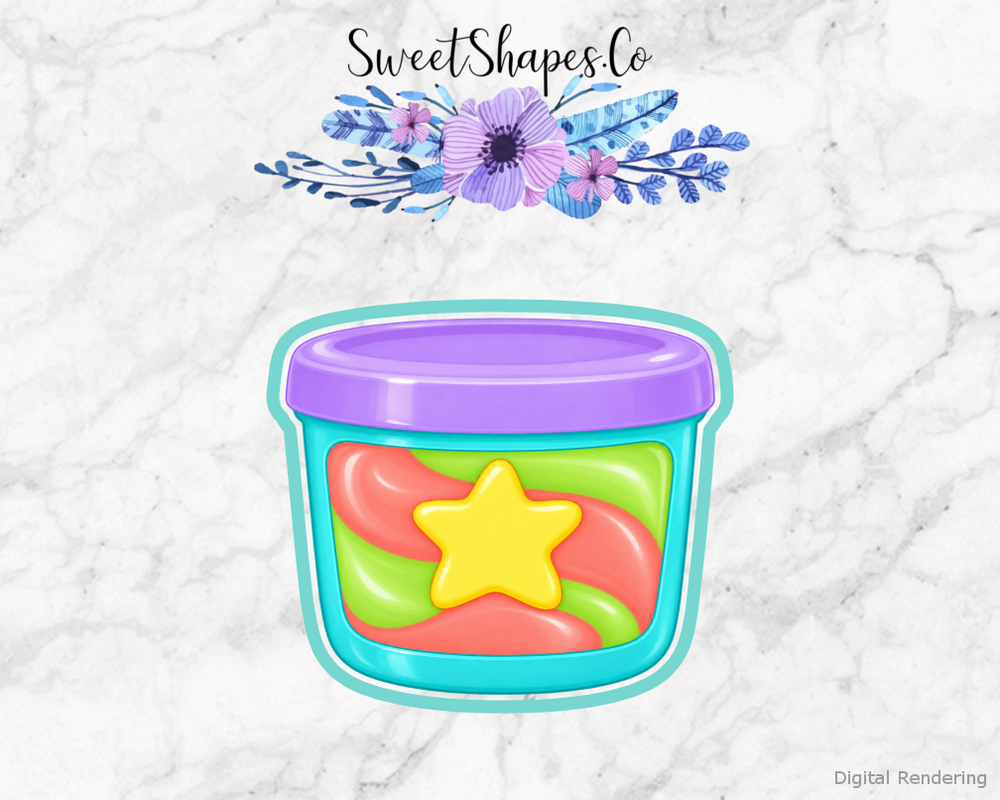 Rainbow Slime Tub Cookie Cutter