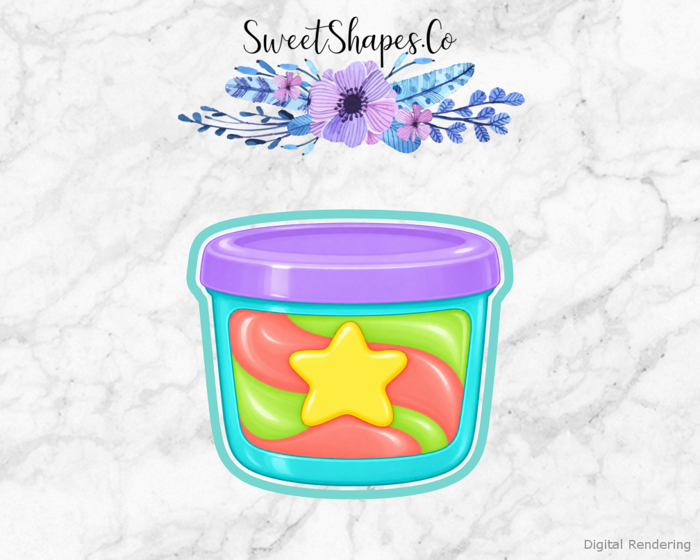 Rainbow Slime Tub Cookie Cutter