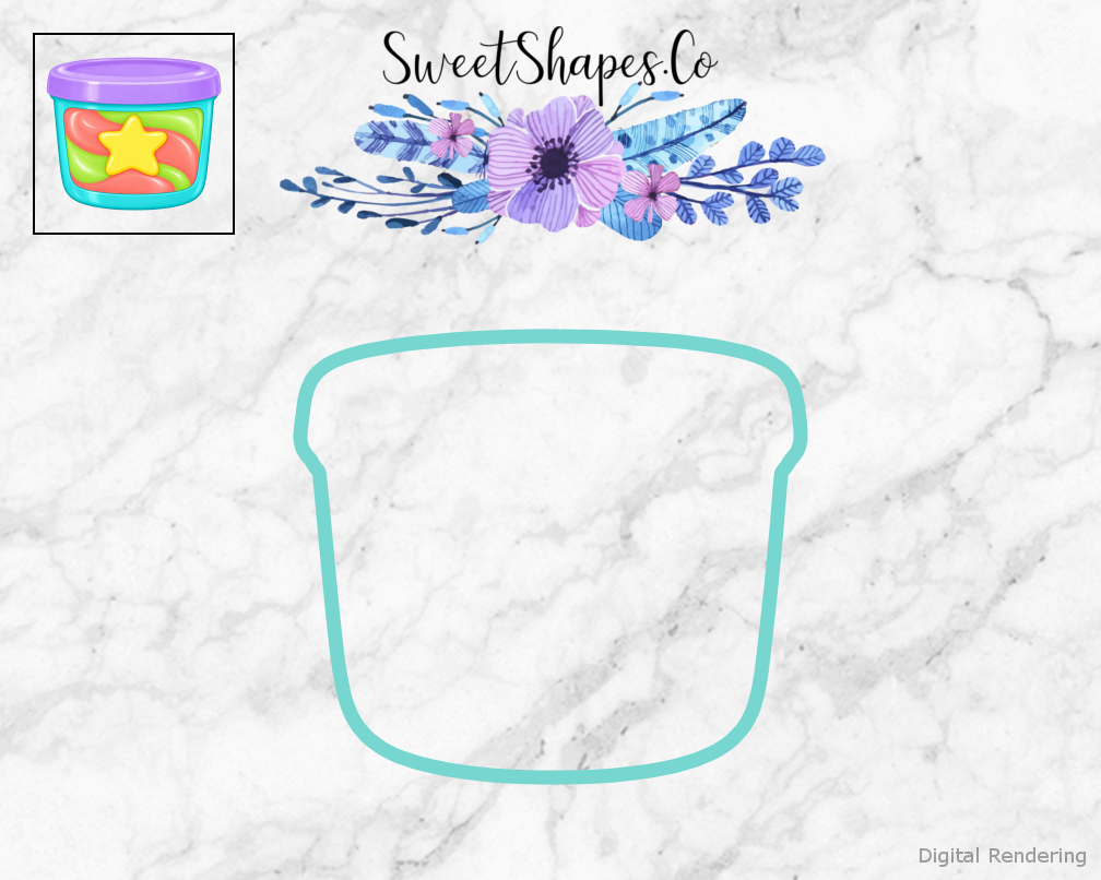 Rainbow Slime Tub Cookie Cutter