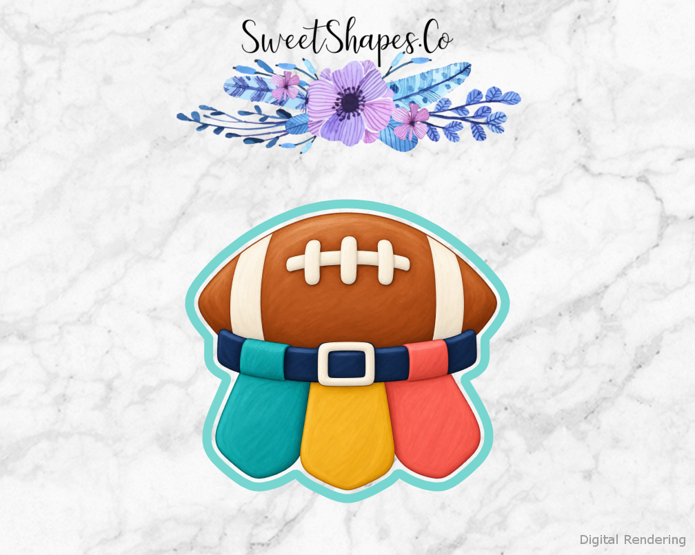 Ready Set Flag Football Cookie Cutter