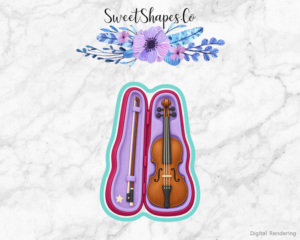 Recital Ready Violin Case Cookie Cutter