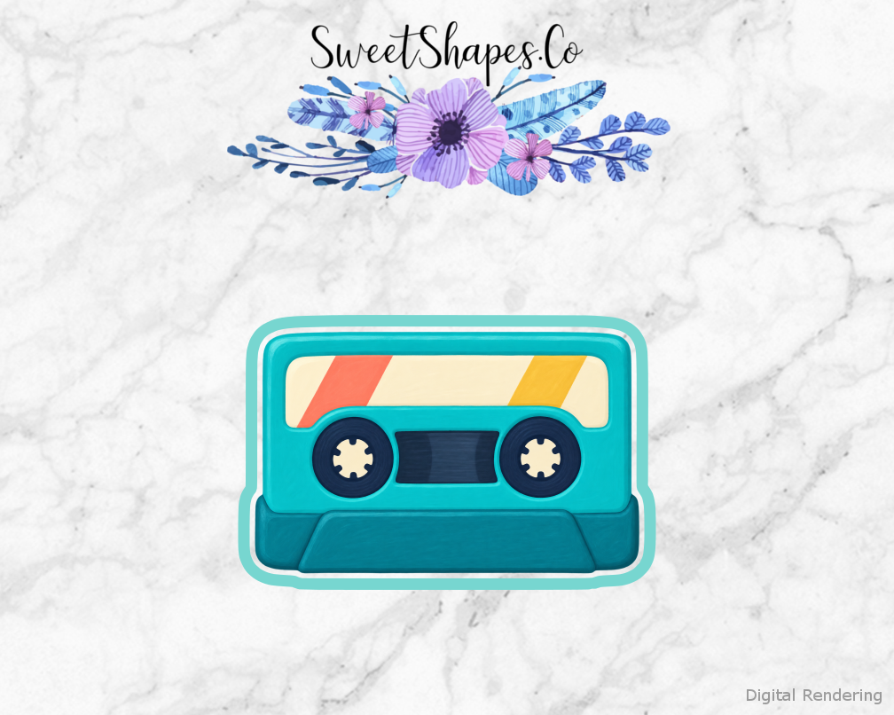 Retro Mix Tape Cookie Cutter