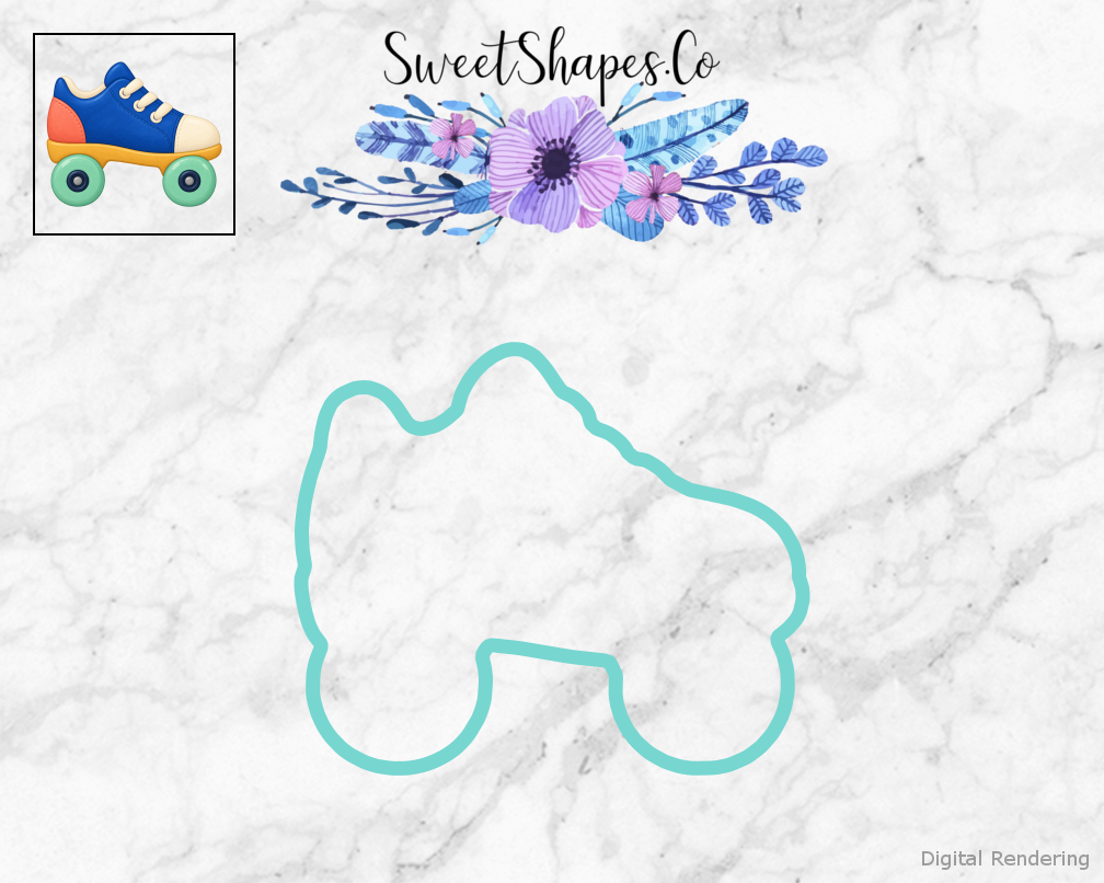 Roller Rink Low Top Skate Cookie Cutter