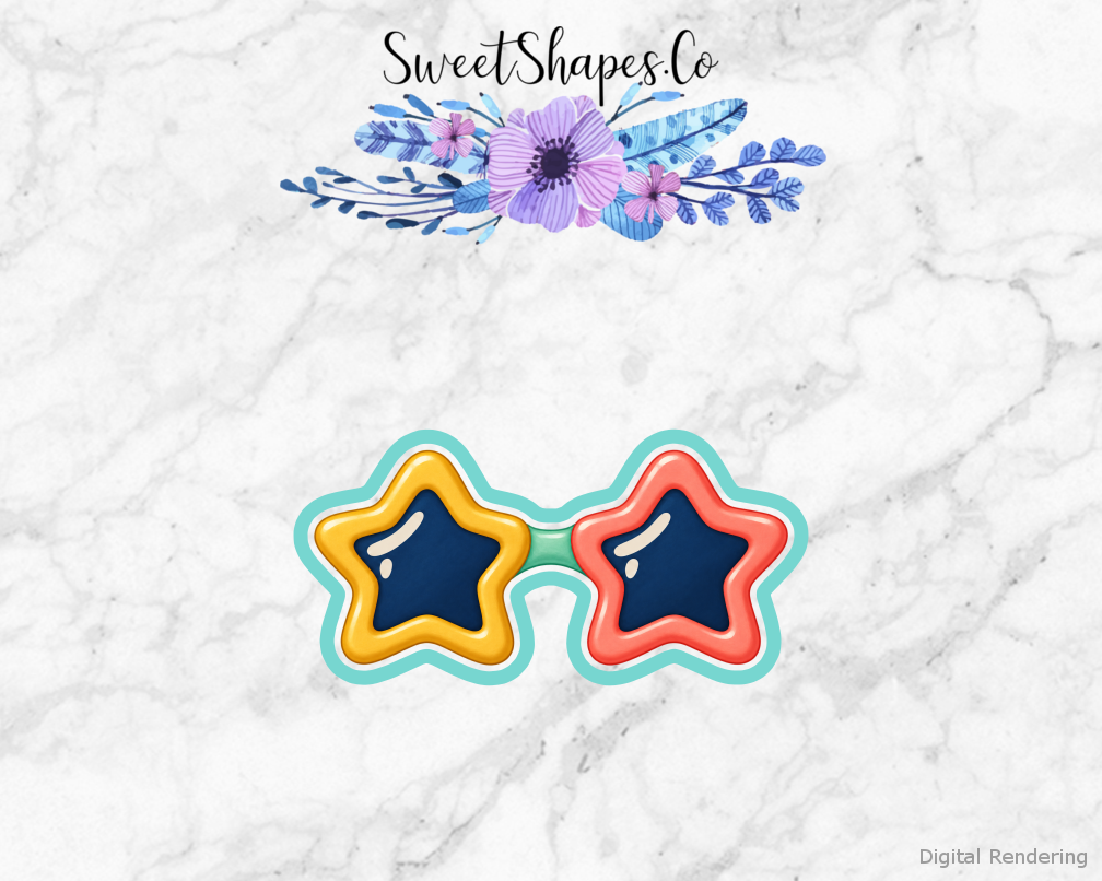 Roller Rink Star Sunglasses Cookie Cutter