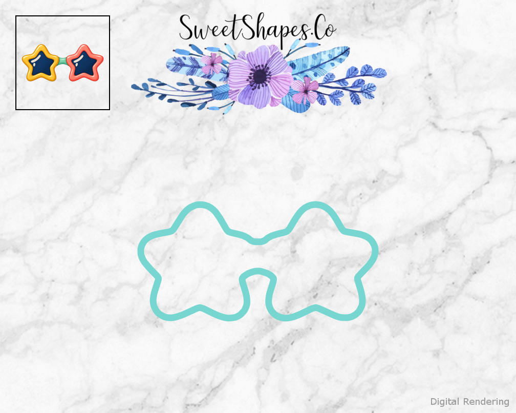 Roller Rink Star Sunglasses Cookie Cutter