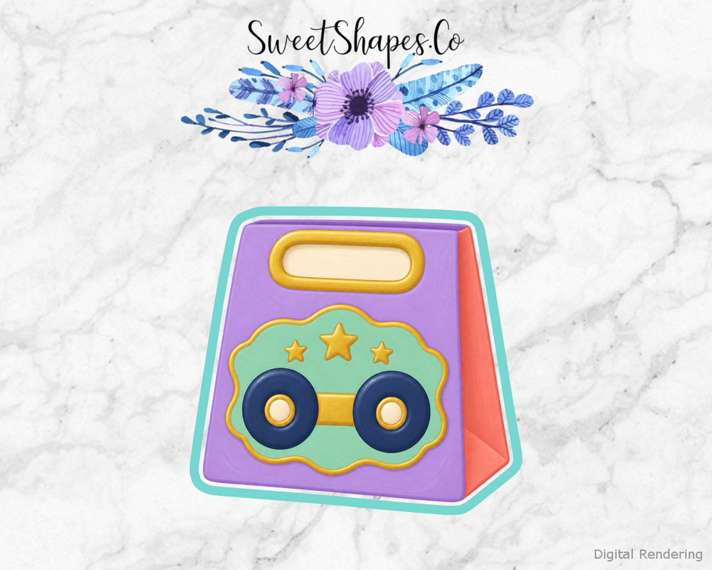 Roller Rink Wheel Gift Bag Cookie Cutter