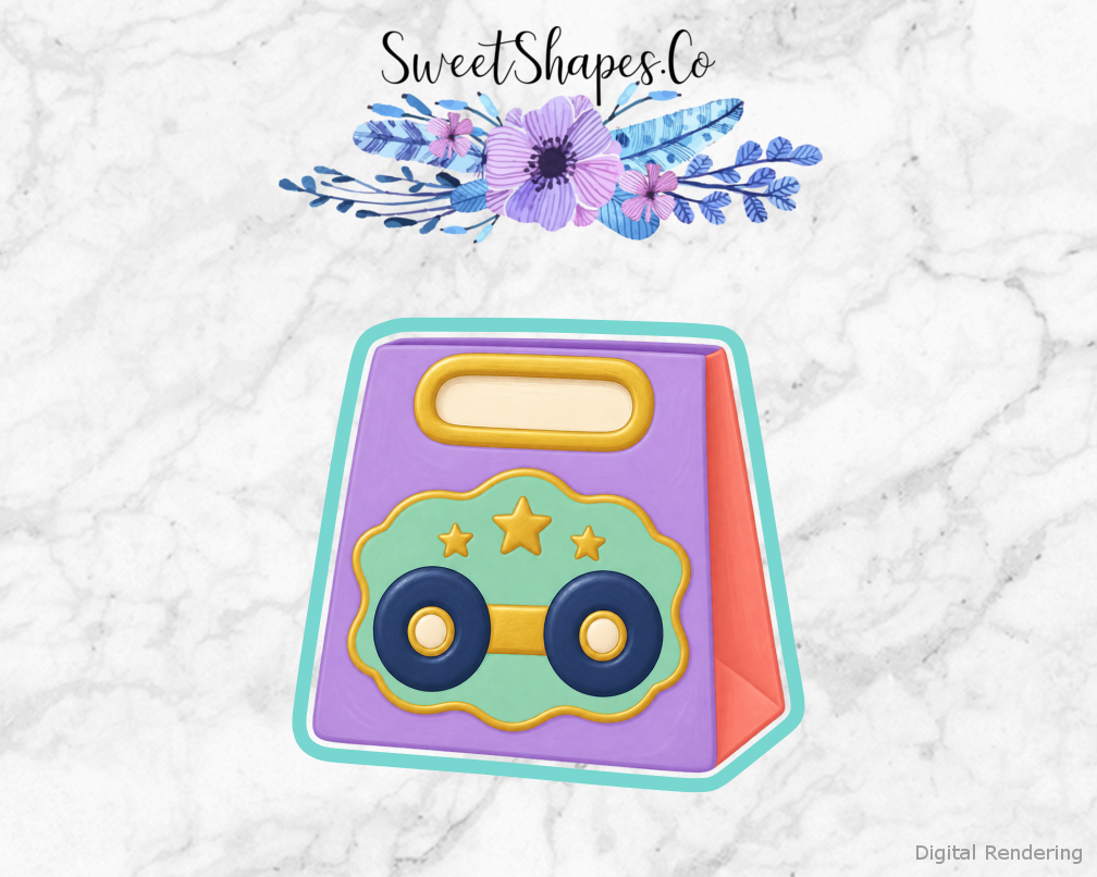 Roller Rink Wheel Gift Bag Cookie Cutter