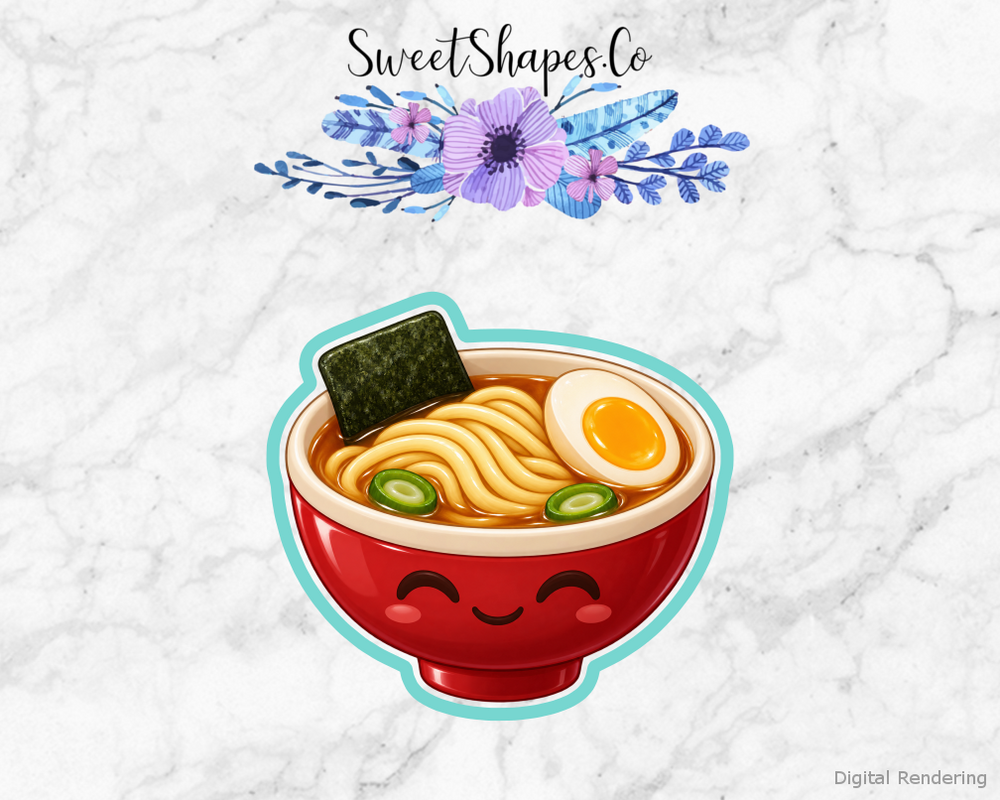 Ruby Smiling Ramen Bowl Cookie Cutter