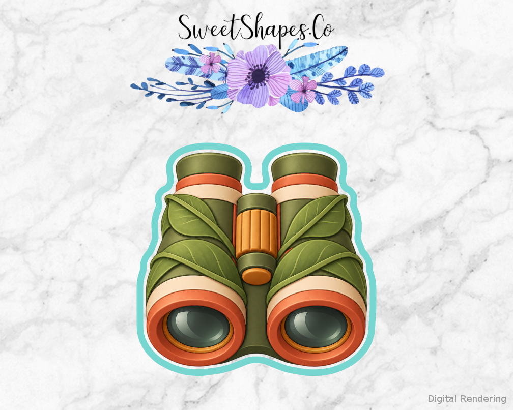 Safari Party Leaf Wrapped Binoculars Cookie Cutter