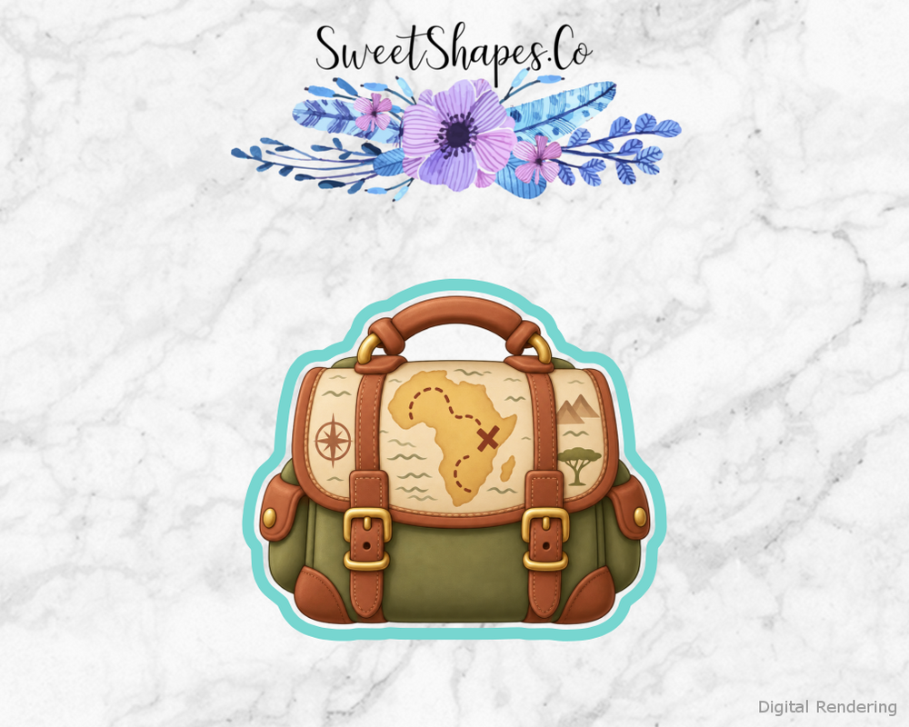 Safari Party Safari Map Satchel Cookie Cutter