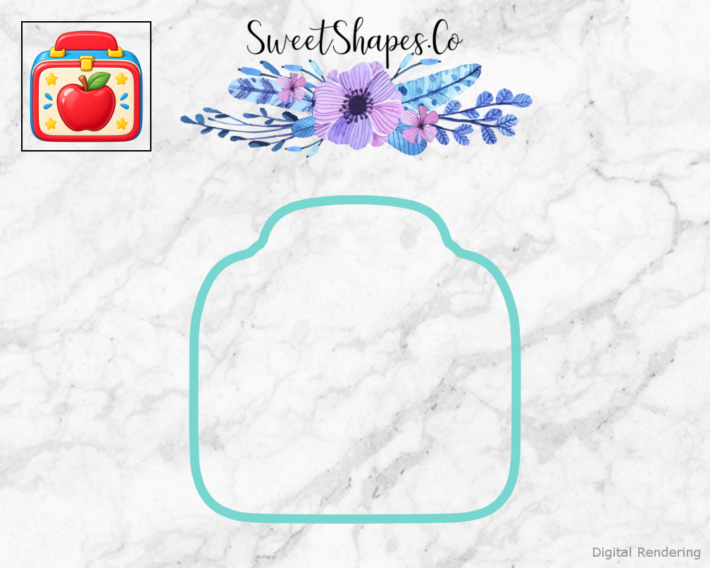 School Star Apple Lunch Box Cookie Cutter