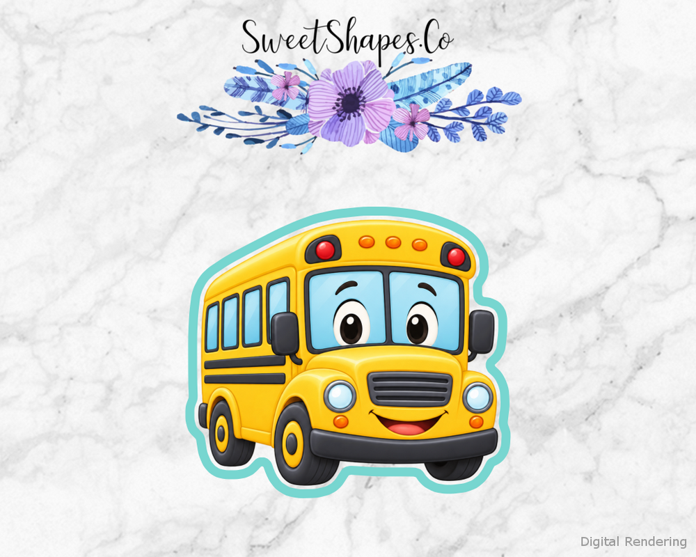 School Star Friendly School Bus Cookie Cutter